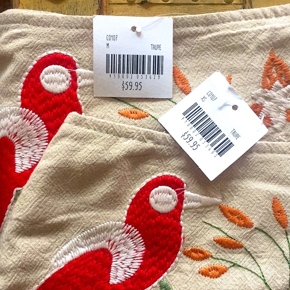 NWT ANTHROPOLOGIE BOHO EMBROIDERED MINI SKIRT XS M - Picture 6 of 14